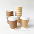 Einweg -Doppel -Tap -Tasse zum Mitnehmen Kaffeetasse zum Mitnehmen